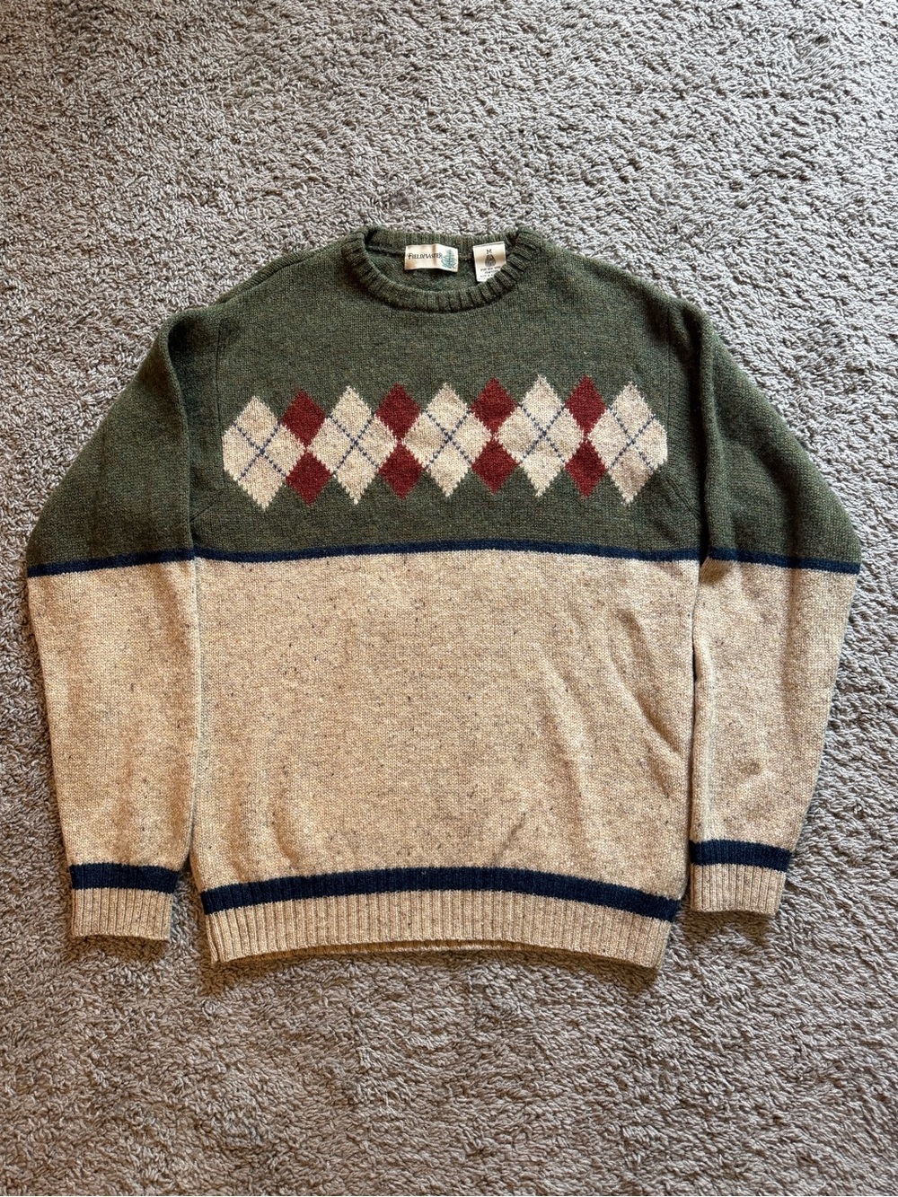 Vintage Fieldmaster Men’s Wool Sweater Size M